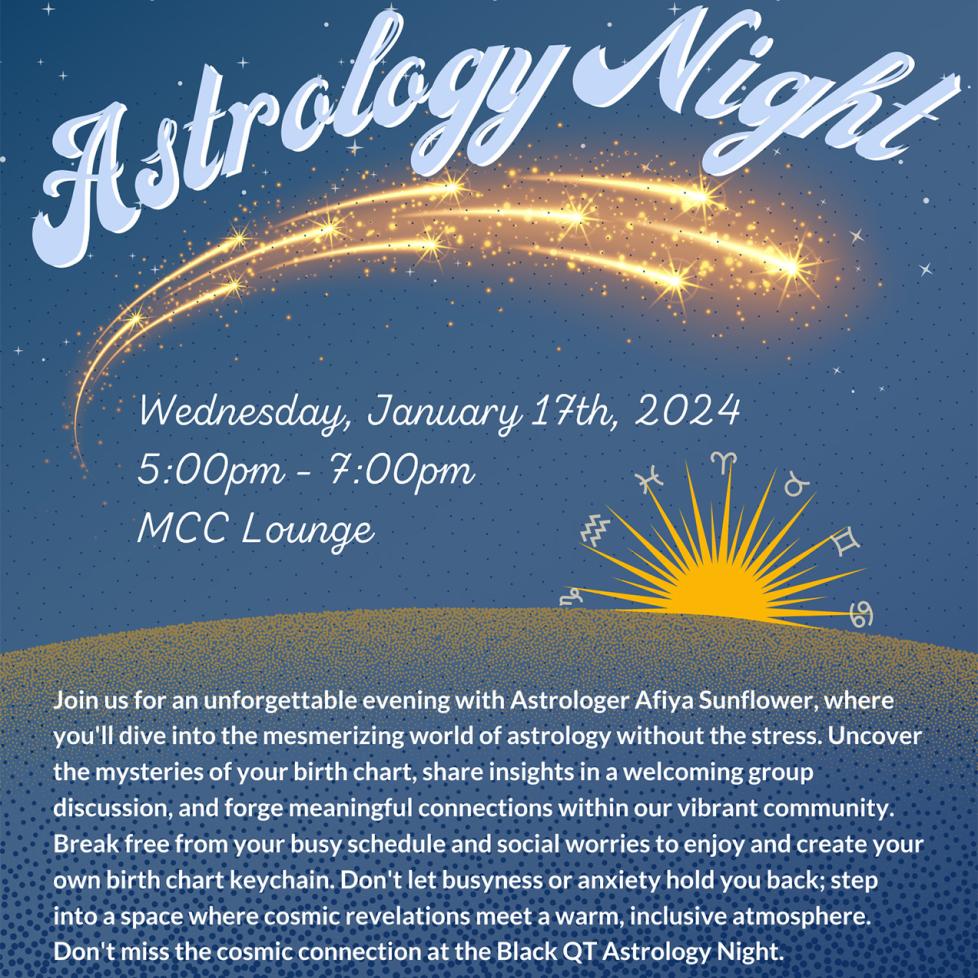 Astrology night flyer