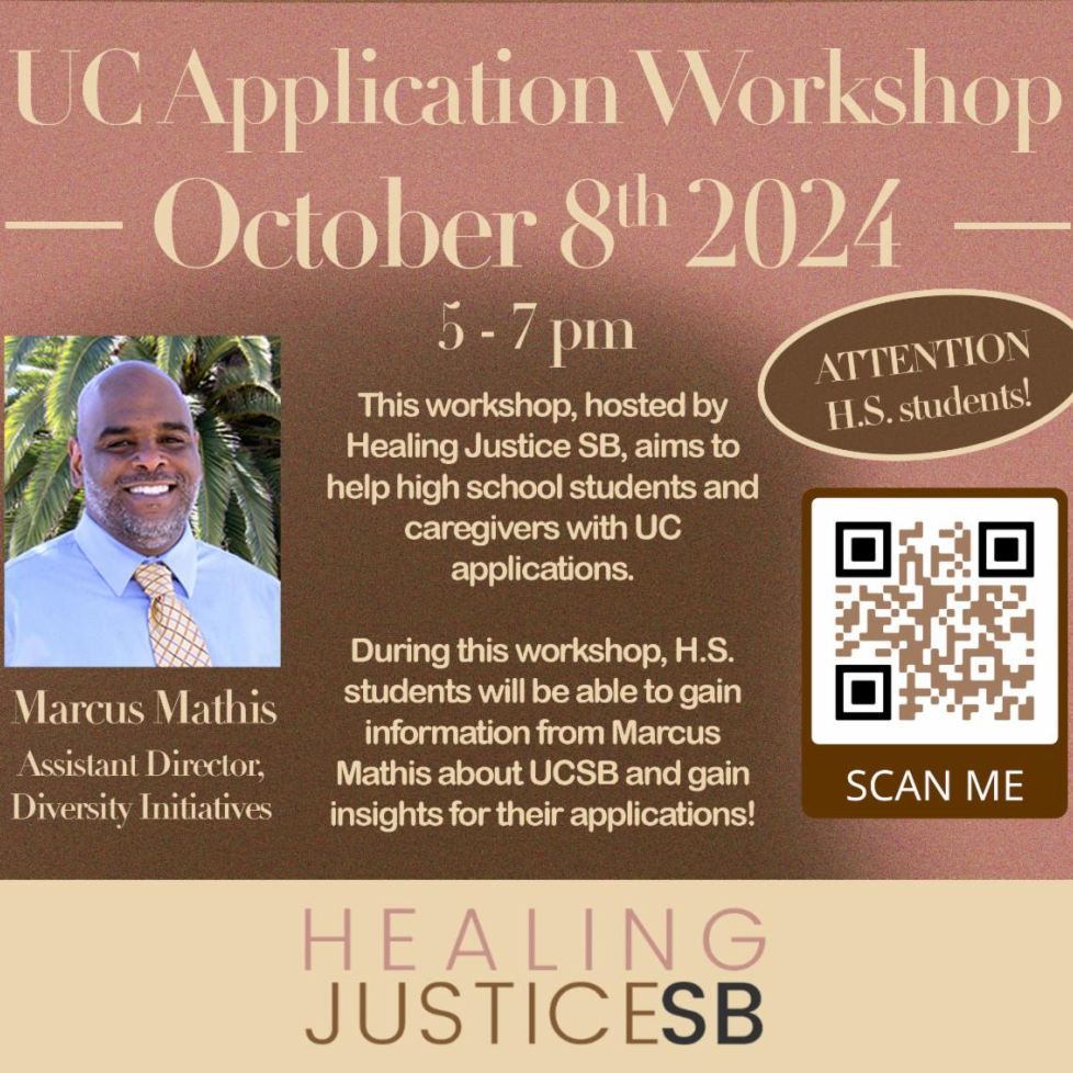 Workshop flyer with Marcus Mathis' photo