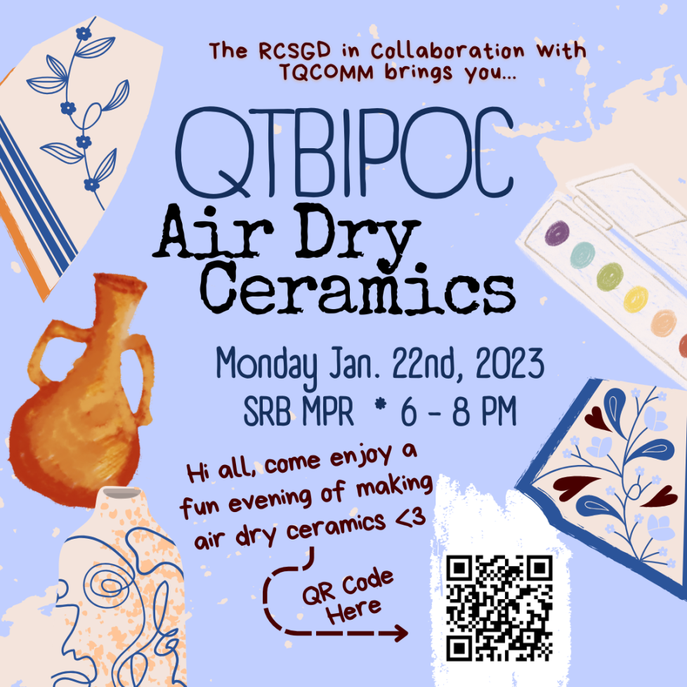 QTBIPOC Empowerment-Air Dry Ceramics flyer